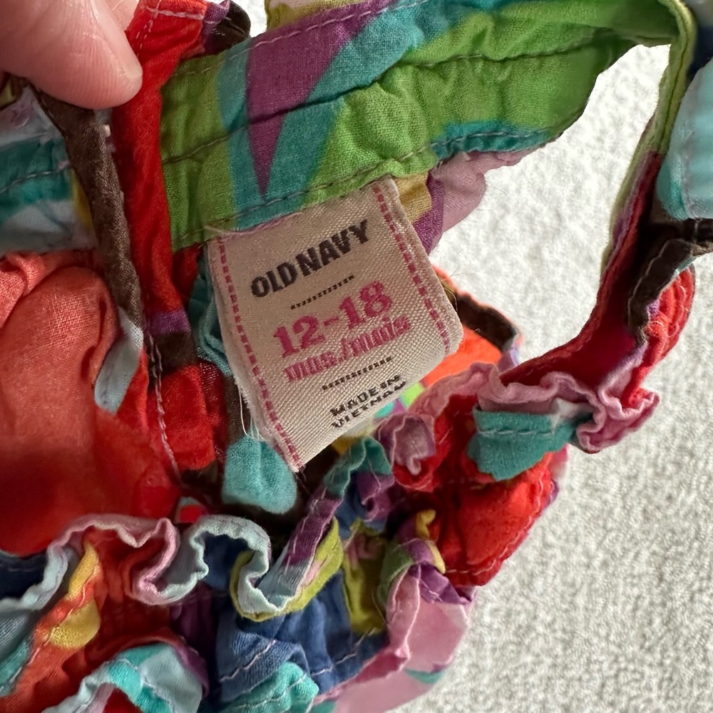 Old Navy Toddler Colorful Floral Sleeveless Dress - Picture 6 of 6